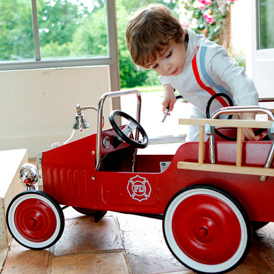 Ride-on FIREMAN PEDAL CAR - RED