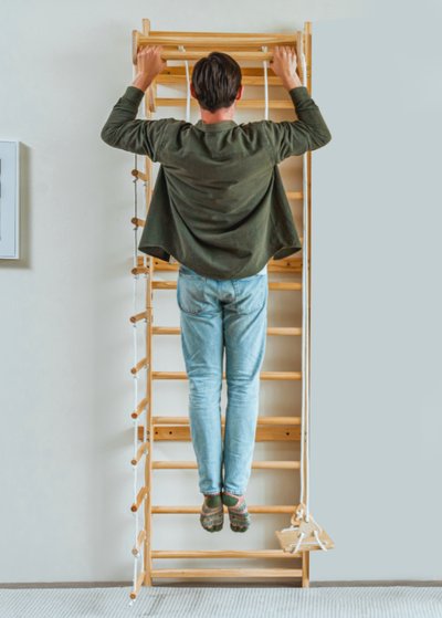 Betula Swedish Wall Ladder & Indoor Wooden Climber for Kids – Home Gym Playset