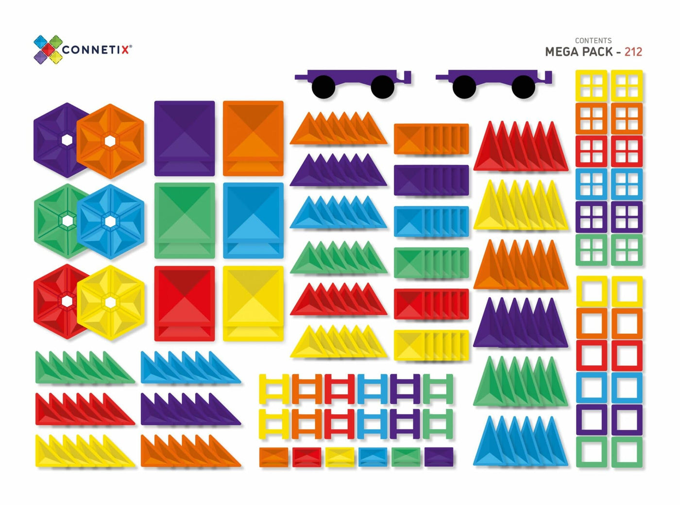 Connetix Tiles 212 Piece Mega Pack