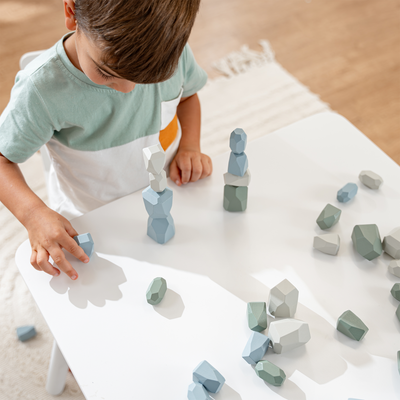 Stacking Blocks for Toddlers by Comfy Cubs, Boy Pack