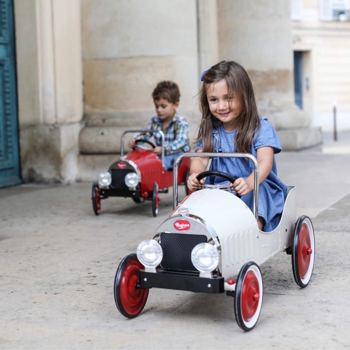 Ride-On Classic Pedal Car - White