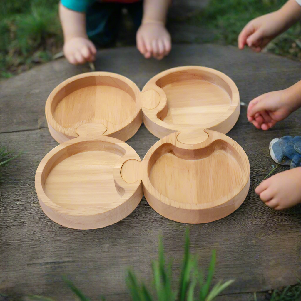 QToys Round Puzzle Tray