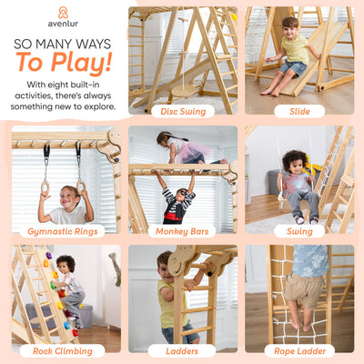 Chestnut - 8-in-1 Jungle Gym for Toddlers