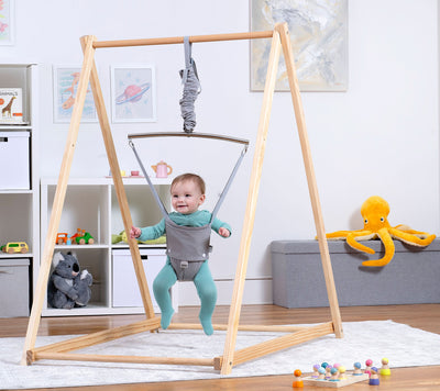 Tulip Foldable Baby Bouncer with Safety Harness | Lightweight & Portable Infant Seat