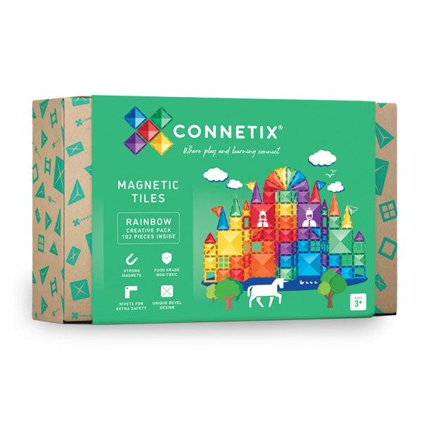 Connetix Tiles 102 Rainbow Piece Creative Pack