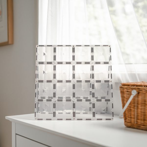 Connetix Tiles 2 Piece Clear Base Plate Pack