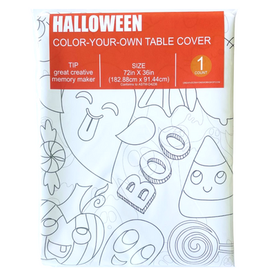 Halloween Coloring Tablecloth