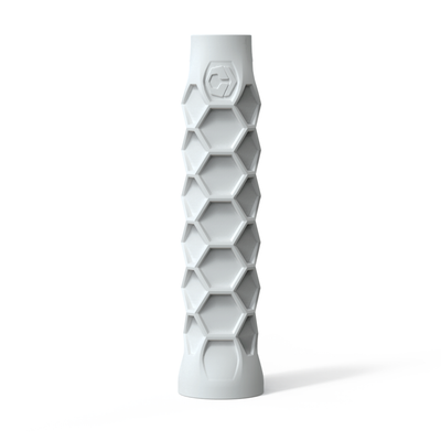 Pickleball Elongated Grip - 6 Inches Long - Regular Soft Feel - White