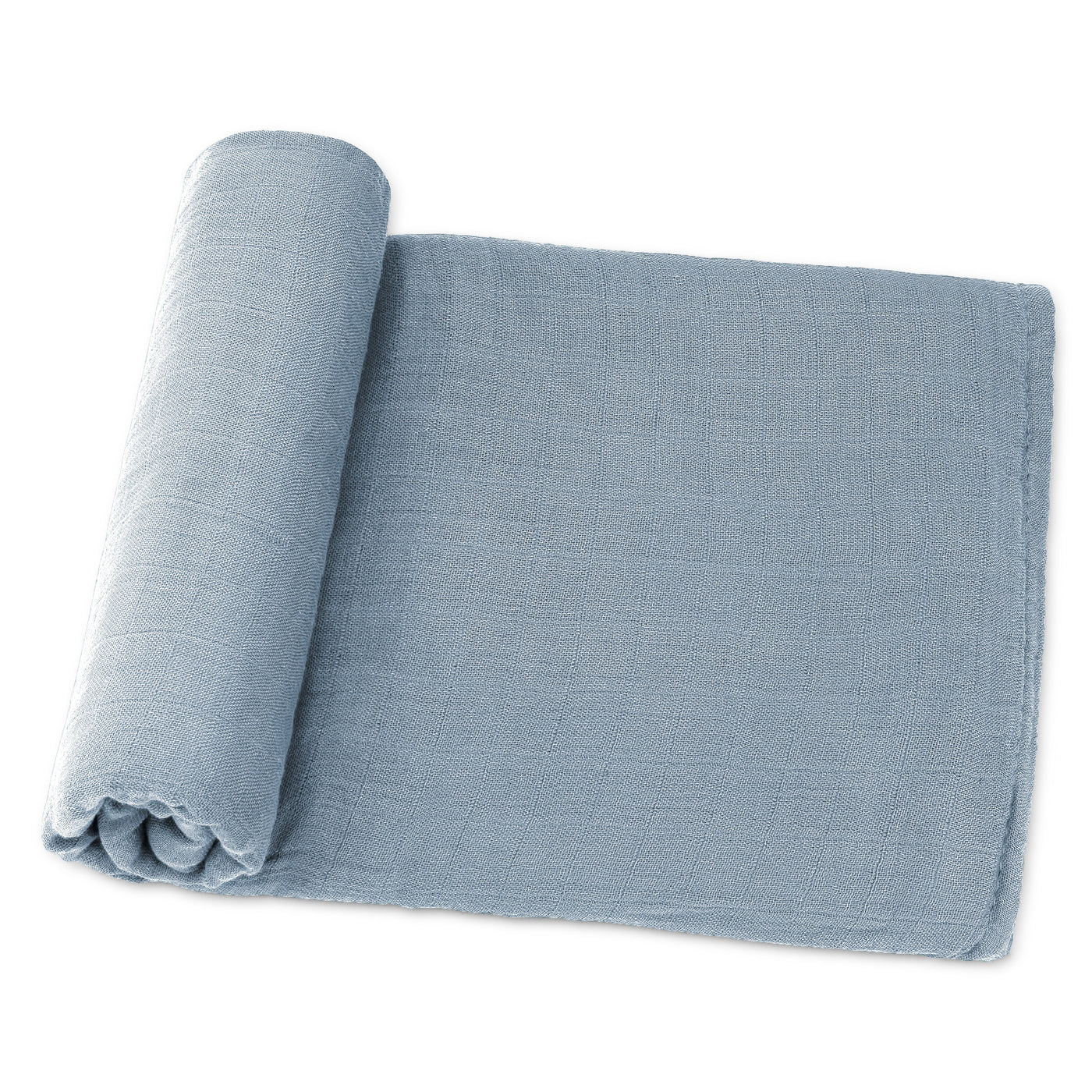 Muslin Swaddle Blanket, 1 Pack by Comfy Cubs in Pacific Blue with Custom Options