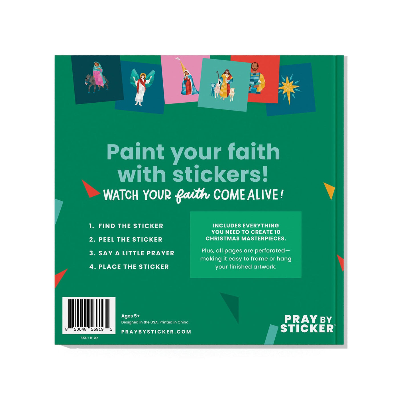 Pray by Sticker: Christmas Sticker Book