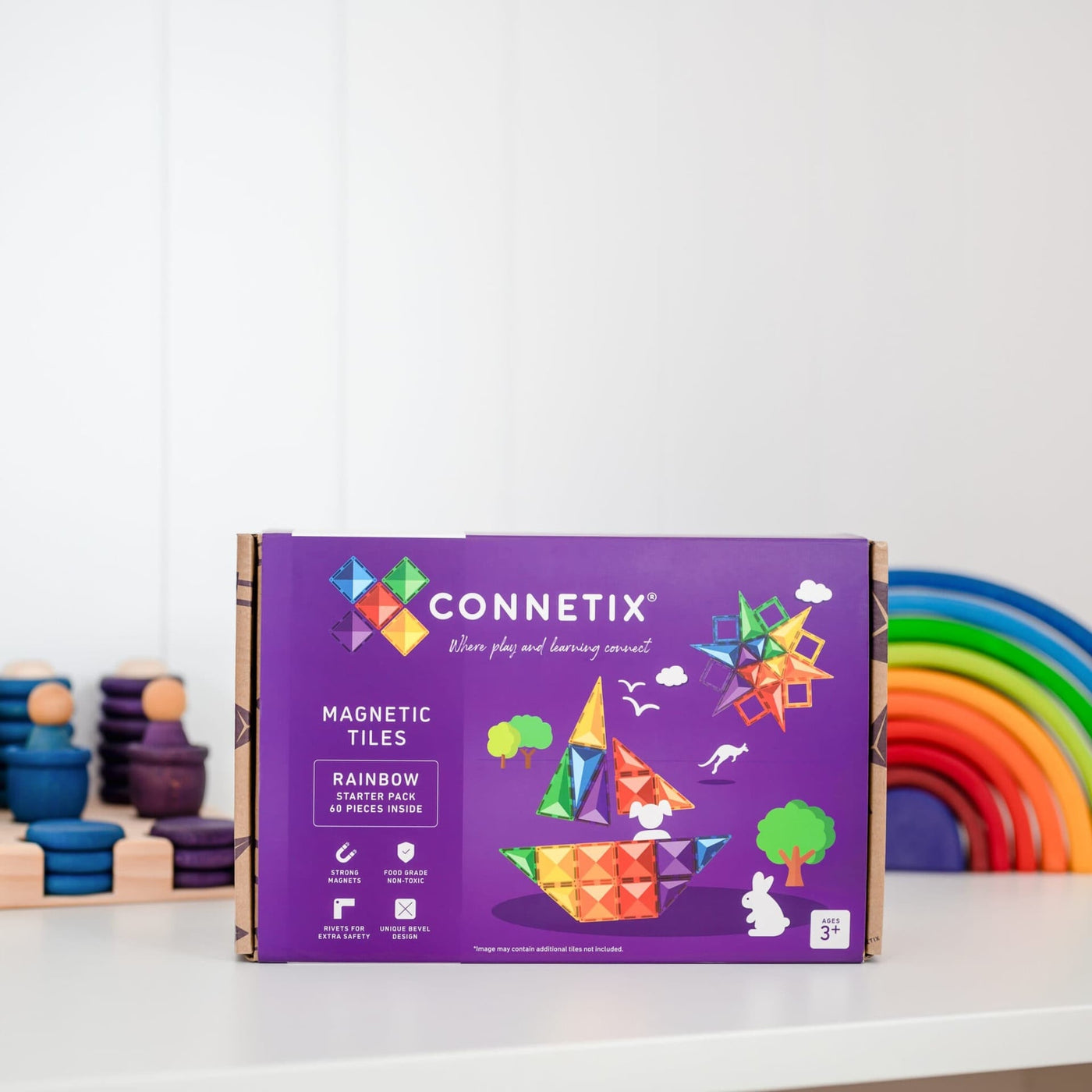 Connetix Tiles 60 Piece Set Starter Pack