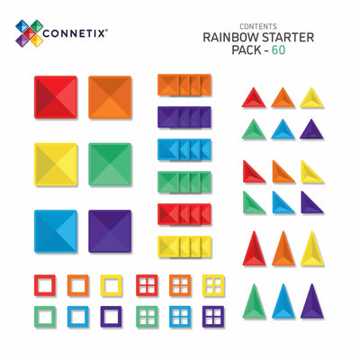 Connetix Tiles 60 Piece Set Starter Pack