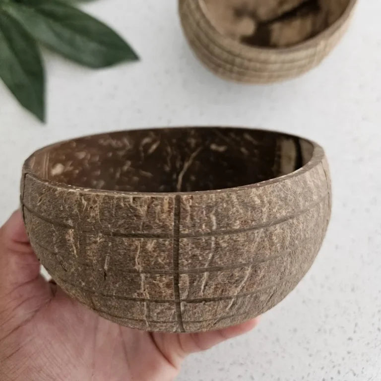 QToys Check Pattern Coconut Bowl