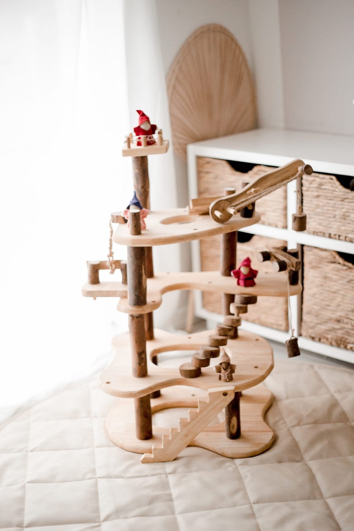 QToys Three level tree house play set