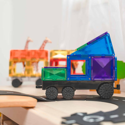 Connetix Tiles 50 Piece Rainbow Transport Pack